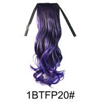 ราคา คลิปผมหางม้าสังเคราะห์ยาวตรงแบบดัดในผมไล่เฉดสีวิกผมสีแดงสีชมพูสีดำสำหรับผู้หญิง (12522061967)