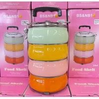 ราคา ปิ่นโตแสตนเลส 4 ชั้น วินเทจ สีพลาสเทล (20947910770)