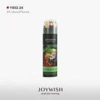 ราคา JOYWISH ดินสอสีไม้ สี ไม้ วาดภาพร่าง ดินสอสีพรีเมี่ยม 24 36 สี สีไม้ พร้อมส่ง กระบอกกลม แบรนด์ดัง ดินสอสี (22370384826)