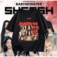 ราคา เสื้อยืดแขนสั้น hot t shirts Korean Babymonster 100 cotton T Shirt Does Not Fade Comfortably s 5xl2024 T shirt (21979378579)