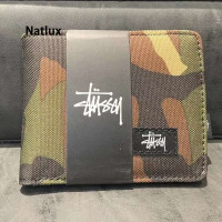 ราคา Natlux Stussy Minimalist กระเป๋าสตางค์ใบสั้นคู่ใช้ได้ (22220767998)