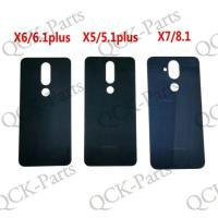 ราคา สำหรับ Nokia 6 1 Plus X6 2018ปกหลังประตูด้านหลังกรณีแผงกระจกสำหรับ Nokia 5 1 Plus X5 X7 8 1แบตเตอรี่อะไหล่ (16864834627)