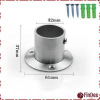 ราคา FinDee ตัวรับราว บล๊อครับราว แป้นยึดราว สแตนเลส กลม 16มม 19มม 22มม 25มม 32 มม สำหรับตู้เสื้อผ้า ราวผ้าม่าน Closet Rod Brackets (22138635859)