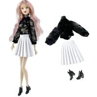 ราคา ชุดเสื้อผ้าแฟชั่นลูกไม้สีดำสำหรับตุ๊กตาบาร์บี้ชุดเสื้อปลายแขนบานรองเท้ากระโปรงมีจีบสีขาวสำหรับเครื่องประดับตุ๊กตาข้อต่อแบบเบ้า1 4นิ้ว (21331521691)