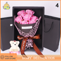ราคา Shao กล่องของขวัญสบู่ดอกกุหลาบ7ดอกช่อดอกไม้ขนาดเล็กสำหรับงานแต่งงานของขวัญวันวาเลนไทน์ (20310000143)
