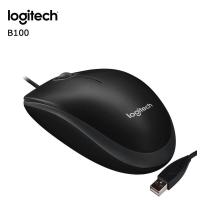 ราคา Logitech B100 USB Mouse Black HITECHubon (15933094641)