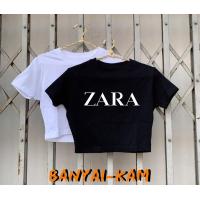 ราคา เสื้อเอวลอย เสื้อครอป ลาย ZARA ทรง slim fit เสื้อผ้าแฟชั่น (22422342770)