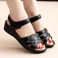 ราคา พร้อมส่ง รองเท้าแตะรัดส้นผู้หญิง ส้น4 5ซม ตีนตุ๊กแก เพิ่ม1เบอร์ แฟชั่น กันลื่น ใส่สบาย นำเข้าราคาถูก ให้คุณแม่ C 013 (22509979206)