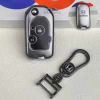 ราคา ที่ครอบกุญแจรถกุญแจแบบพับเคสสำหรับ Honda Jazz Civic City Accord Crv Brio Keychain Honda Key Cover (22506588174)