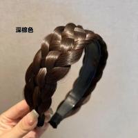 ราคา วิกผมใหม่สายคาดผมลายสก๊อตถักเปียเตารีดไฟฟ้าถักหนาวงกลมผู้หญิงฤดูร้อนผ้าพันหัวกิ๊ฟติดผมห้าเส้นของถักเปียปลอมที่มีปากกว้างหนาแฮนด์เมดก้างปลาถักเปียผ้าโพกศีรษะแฟชั่น (19530559961)