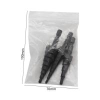 ราคา 3pcs Straight Groove Step Drill Bit Set Wood Metal Hole Cutter Core Drill Bit Set (22523141987)