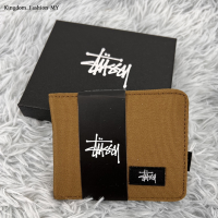 ราคา 2024สต็อกกระเป๋าเงินสั้นสองชั้น Stussy (22071091105)