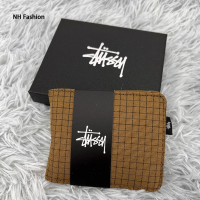 ราคา 2024สต็อกกระเป๋าเงินสั้นสองชั้น Stussy (22139063606)