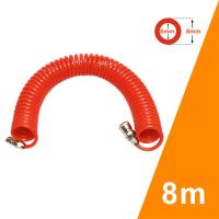 ราคา MUSCLE COW สายลม สายลมสปริง สายลมสีส้ม สายลมขด สายปั๊มลม PU AIR HOSE 8x5mm ยาว 8 10 12 15 เมตร แบบขดสปริง พร้อมหัวคอปเปอร์ สีส้ม (22106462398)
