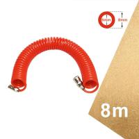 ราคา สายลม สายลมสปริง สายลมสีส้ม สายลมขด ยาว 8 10 12 15 เมตร สายปั๊มลม PU AIR HOSE 8x5mm แบบขดสปริง พร้อมหัวคอปเปอร์ สีส้ม (22074331067)
