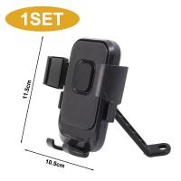 ราคา แท่นวางโทรศัพท์สำหรับขี่โทรศัพท์นำทางกันกระแทกที่ยึดกระจกมองหลังโครงจับกล้องมือถือจักรยานไฟฟ้ารถจักรยานยนต์ (22186398518)