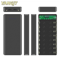 ราคา YANGJT 8x18650 DUAL USB Flashlight Battery Charger BOX Power Bank Holder DIY SHELL Case (22439543892)