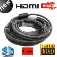 ราคา HDMI สาย HDMI ต่อภาพเสียงทีวี ยาว 5M เมตร v1 4 Black (115426828)