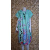 ราคา ชุดกระโปรง ชุดนอน ชุดอยู่บ้าน แขนสั้น ผ้าปาเต๊ะ สีสันสดใส ใส่สบาย ไม่ตกสี ขนาดฟรีไซส์ (22544586659)