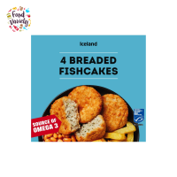 ราคา Iceland 4 Pack Breaded Fish Cakes 200g ไอซ์แลนด์ 4 แพ็ค เค้กปลาชุบเกล็ดขนมปัง 200 กรัม (22486363933)
