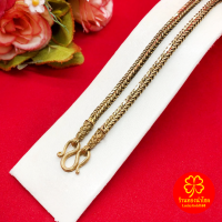 ราคา สร้อยคอทองเหลืองโบราณลายสี่เสาคั่นหัวจรวด ความยาว 24 นิ้ว งานทองเหลืองแท้ งานดิบไม่ได้ชุบ ทองเหลืองโบราณ (21686867293)