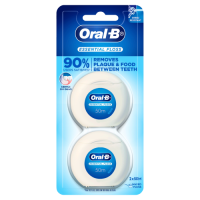 ราคา แพ็คคู่ Oral B Dental Essential Floss Mint 50M Super Floss Waxed Mint 50pcs ออรัลบี ไหมขัดฟัน (22435343669)