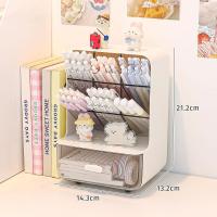 ราคา แถมสติ๊กเกอร์ กล่องปากกาตั้งโต๊ะ กล่องใส่ปากกา ทรงสูง มีลิ้นชัก กล่องใส่เครื่องเขียน มีขาตั้ง (22577348103)