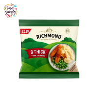 ราคา Richmond 8 Thick Pork Sausages 344g ริชมอนด์ 8 ไส้กรอกหมูหนา 344 กรัม (22464987571)