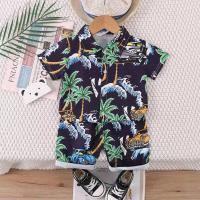 ราคา ชุดเด็กผู้ชาย ลายต้นมะพร้าว เสื้อ กางเกงset2ชิ้น (21600973160)