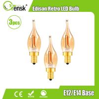 ราคา ฐาน E14ขนาดเล็กแก้วสีเหลืองอำพัน0 5W หลอดไฟ Led เทียนสไตล์วินเทจไส้หลอดไฟเชิงเทียนสำหรับโคมไฟติดผนังจี้โคมระย้า (18885766629)