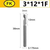 ราคา เอ็นมิลคาร์ไบด์ 1ฟัน ดอกกัดอลูมิเนียม แกน3 มิล CARBIDE END MILL 1F (22167105751)