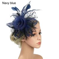 ราคา COD IN STOCK อุปกรณ์ตกแต่งผม งานแต่งงาน Fascinators ผม ดอกไม้ตาข่าย หมวก fascinator ที่คาดผมงานเลี้ยงน้ำชา กิ๊บติดผมขนนก ที่คาดผม ALICE (14953763200)