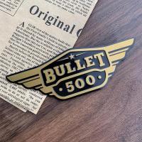ราคา สติกเกอร์ติดมอเตอร์ไซค์ Royal Enfield Bullet 500 Retro รถจักรรูปลอกอะลูมิเนียมโลโก้โลหะ Refitted ถังน้ำมันสติกเกอร์โลโก้วงกลมเหมาะสำหรับ Kawasaki Suzuki Benelli Triumphal ตกแต่ง (17760334406)