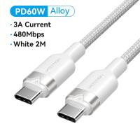 ราคา Vention PD 60W Type C to type C Cable สายชาร์จเร็ว for iPhone 15 Pro Max หัวเว่ยเมท 60 ซัมซุง S24 23 Ultra Xiaomi Dell Lenovo ASUS สายชาร์จ usb (21830267201)