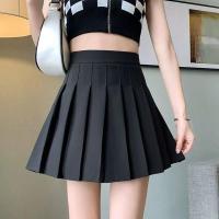 ราคา กระโปรงพลีท กระโปรงเทนนิส มีซับในตัว เอวสูง ทรงเอ เข้ารูป สีพื้น สไตล์ญี่ปุ่น แมทช์ได้กับทุกชุด (22342317128)