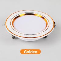 ราคา โคมไฟดาวน์ไลท์ฝังฝ้า ไฟติดเพดานไฟดาวน์ไลท์ LED 220V 5W 9W 12W 15W 18W โทนสีคูลไวท์ ไฟ Led แสงสีขาวอุ่นโคมไฟติดเพดานไฟ Led สีทอง เงิน ขาวสำหรับตกแต่งห้อง (21547534865)