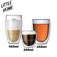 ราคา LITTLEHOME แก้วสองชั้น แก้ว แก้วใส แก้วน้ำ ใส่ได้ทั้งร้อนเย็น A5 (4412288852)