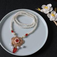 ราคา NCUMBE สร้อยคอแบบโซ่ สร้อยคอ Hanfu โบราณ ดอกไม้ประดับดอกไม้ สไตล์จีนจีน Ruyi Pearl Choker ของเก่าแบบโบราณ กระดิ่งมีกระดิ่ง จี้ล็อคอายุยืน อุปกรณ์เสริม Hanfu (22136735550)