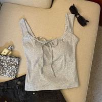 ราคา Zestiva สีเทา เสื้อไปทะเล เสื้อกล้าม สายเดี่ยว เสื้อแขนกุด เสื้อคล้องคอ รัดรูป ลายลูกไม้ ฤดูร้อน เสื้อสายเดี่ยว เกาะอก สไตล์เกาหลี สีชมพู ผู้หญิง (22626910246)