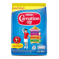 ราคา ขนาดใหม่ นมผง Carnation คาร์เนชั่น สมาร์โก สูตร 1 และ 3 รสจืด รสวานิลลา และรสน้ำผึ้ง ขนาด 500กรัม (22588455167)