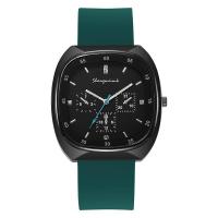 ราคา นาฬิกาสายซิลิโคนสำหรับผู้หญิงนาฬิกาควอตซ์ทรงเหลี่ยมประดับเพชรแฟชั่นนาฬิกาผู้หญิงใหม่ (22046326486)