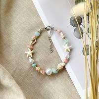 ราคา สร้อยคอหินชมพูฟ้า เปลือกหอยแท้ เม็ดทองไม่ลอกไม่ดำ พร้อมส่ง (22043274435)