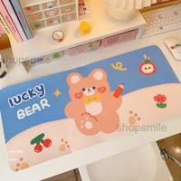 ราคา แผ่นรอง แผ่นรองเม้าส์ แผ่นรองคอม แผ่นรองเมาส์ลายน่ารักๆ กันน้ำ หนัง PU กันน้ำ ไหลลื่น ใช้งานสะดวก (16826391466)