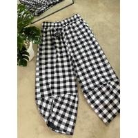 ราคา กางเกงลายสก็อตวินเทจ กางเกงสไตล์เกาหลี ทรงสวย ใส่ได้ทั้งชายและหญิง (15830414343)