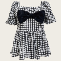 ราคา Suysuy พร้อมส่ง เสื้อ แขนตุ๊กตา ติดเข็มกลัดโบว์ แต่งปลายหางปลา ลายตาราง ผ้าชีฟอง ทรงคอเหลี่ยม แฟชั่นสไตล์เกาหลี (22574519262)