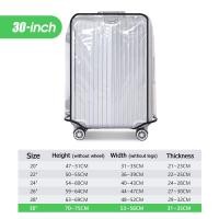 ราคา ผ้าคลุมกระเป๋า ผ้าคลุมกระเป๋าเดินทางกันน้ำ PVC ขนาด 20 22 24 26 28 30 นิ้ว พลาสติกคลุมกระเป๋าเดินทาง กันน้ำ กันรอย คลุมกระเป๋า เดินทาง (22528305191)