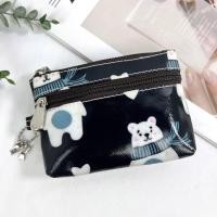 ราคา กระเป๋าเหรียญ 2 ซิบ ผ้าเคลือบกันน้ำ มีซับใน ใส่ธนบัตรพับครึ่งได้ กระเป๋าสตางค์ กระเป๋าใส่เหรียญ กระเป๋าตัง (21616994435)