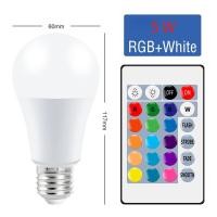 ราคา POP หลอดไฟ led โคมไฟเปลี่ยนสี 9W15W RGB W E27 หลอดไฟรีโมท 16 สี LED BULB (22099751379)