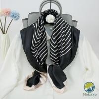 ราคา Makayo ผ้าพันคอ ผ้าคลุมไหล่ สไตล์โบฮีเมียน ไหล่ ผ้าพันคอ silk scarf (19514282068)