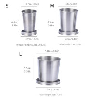 ราคา ถ้วยสแตนเลสแบบพกพาสำหรับตั้งแคมป์กลางแจ้งกลางแจ้งถ้วยเครื่องดื่มแบบพกพา (21996123599)